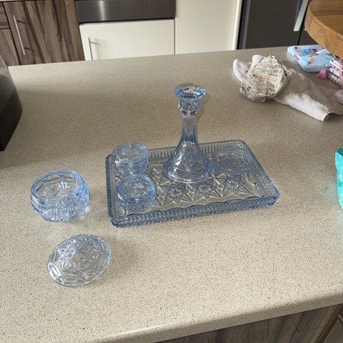 Vintage glass vanity - glass, or
