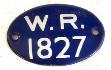 VINTAGE ENAMEL SMALL SIGN W.R