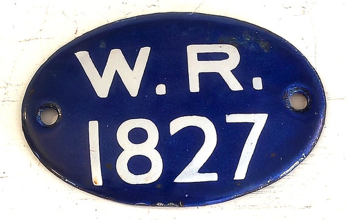 Vintage enamel small sign r - vintage,