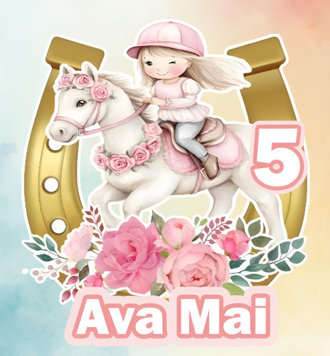 Personalised horse rider - personalised, girl
