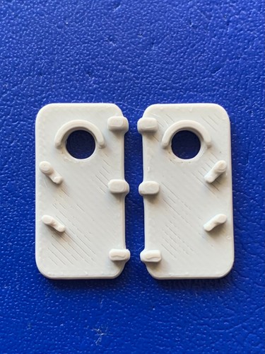 Door with porthole pair - pair, 25mm