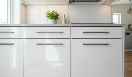 White gloss door 896x596mm - white,
