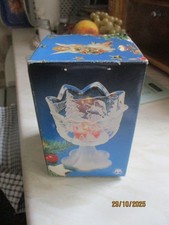 walther glass christmas design tealight holder (boxed)