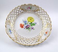 Meissen porcelain basket bowl