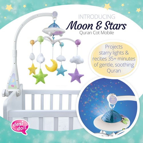 Moon star islamic quran - moon, cot