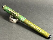 Wahl Pen Slim Fountain Pen (1930s) Jade Green, Roller Clip - RESTORED (BFP508)