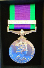 ERII GENERAL SERVICE MEDAL & NORTHERN IRELAND CLASP FULL SIZE, REPRODUCTION