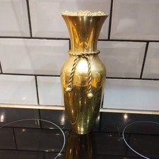  Antique Brass floral Vase
