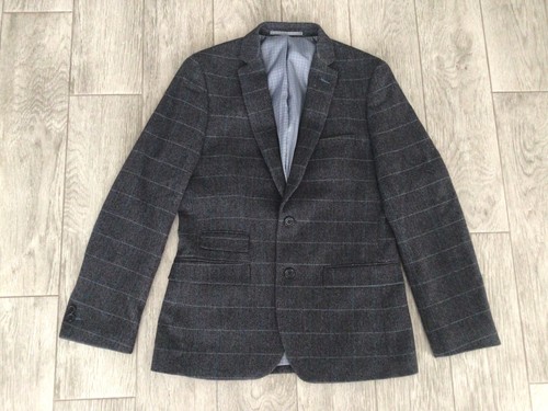 Mens wool mix check fashion - wool,