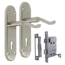 Epsom Satin Nickel Door Handle