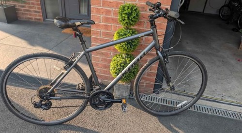 Men hybrid bike large frame - large,