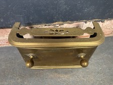 Antique Brass Fire Fender Pot