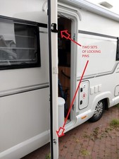 NiksNaks  Security Door Lock Plate Type 2 Caravan & Motorhome