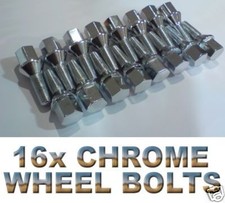16x New Chrome Wheel Bolts for