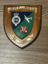HMP Maze Prison Wall Plaque Crest. Northern Ireland Prison Service