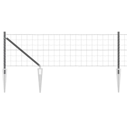 Euro fence with - with, concrete