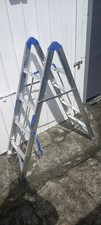 Small Space 4 step aluminium  Folding Ladder. ideal for motorhome or caravan.