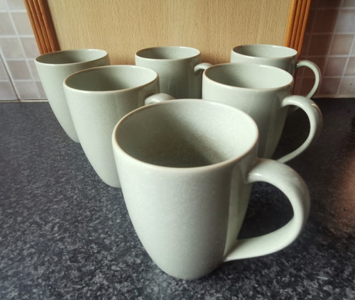Stoneware mugs gourmet - stoneware, 6