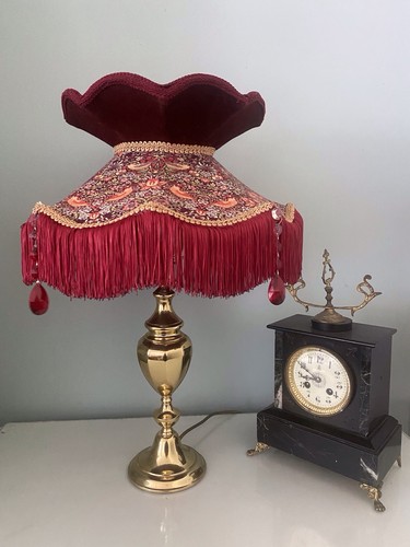Victorian fringed lampshade - victorian,