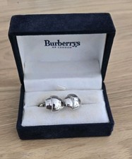 Burberry Cufflinks Burberry Logo Enamel usa rare vintage 