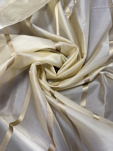 100 silk satin strips organza - silk,
