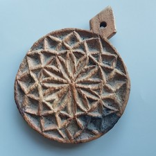 Antique wooden cookie biscuit