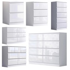 Chest of Drawers White Gloss