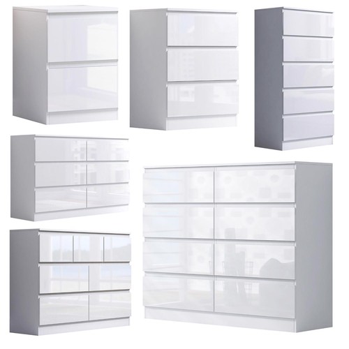 Chest drawers white gloss - of,