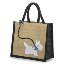 Jute Hessian Lunch Gift Black