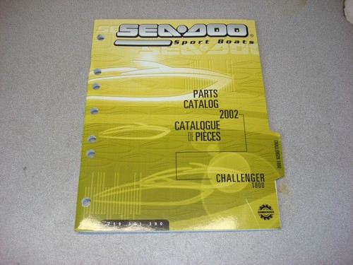 Sea doo parts book - doo,