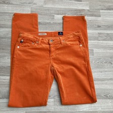 Adriano Goldschmieg mens orange cords 28” Waist 32” Leg, The Stevie Slim Fit