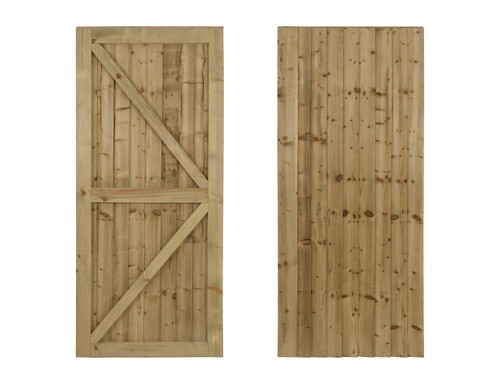 Heavy duty wooden side gate - heavy,
