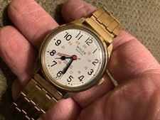 Wyler incaflex lifeguard mens automatic self winding railroad approved watch !