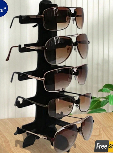 1pc black sunglasses - black,