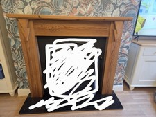 Woodem pine fire - woodem, surround