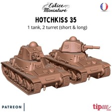 WWII French Hotchkiss 35 Tank