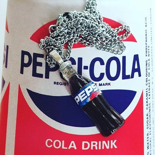 Unique pepsi bottle necklace - pepsi,