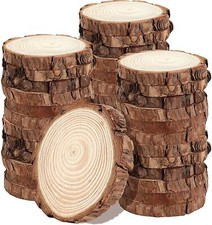 30/60Pcs Wood Slices Round