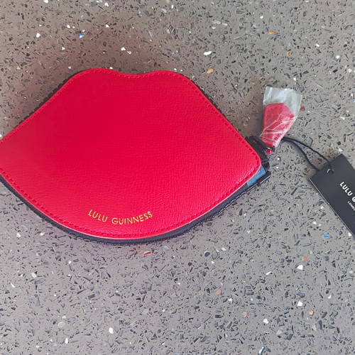 Lulu guinness red black lip - red, &