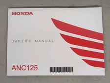 Honda ANC125 Owners Manual 2014-2017 00X37-GFM-A100 SH125 Mode 125