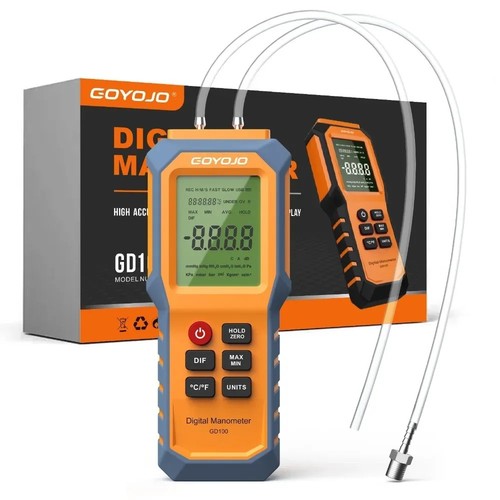 Digital manometer with - with, backlit