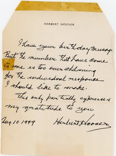 Herbert hoover autopen - –,