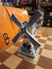 Dutch Windmill Music Box Decanter Rynbende Holland Liqueur Bottle Sound of Music