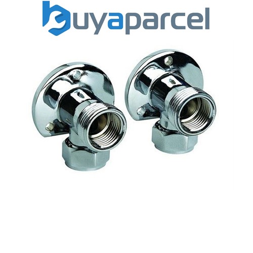 Chrome thermostatic wall elbow - wall,