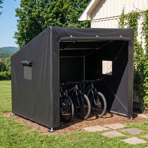 Garden shed bike - bike, tent