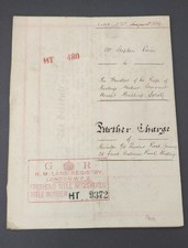 Antique indenture 1889 The