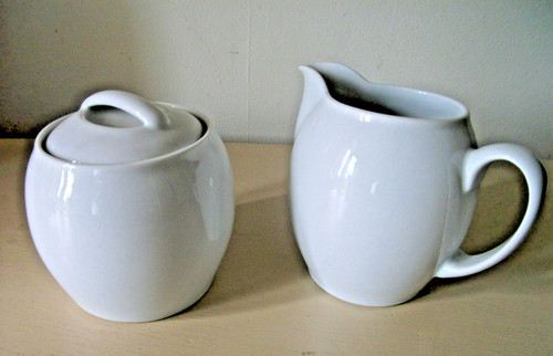 Denby white lidded - denby,