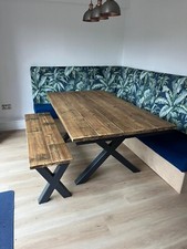 Large X Frame Table & Bench
