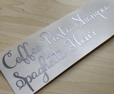 10 x SILVER Mrs Hinch Inspired Vinyl Stickers Home Pantry Label Kitchen Food #05