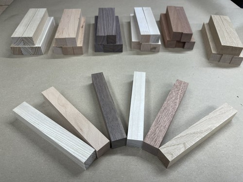 36x mix hardwood blank pens - hardwood,